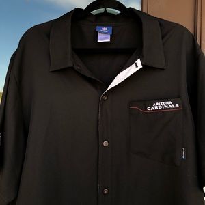 Reebok NFL ONFIELD Arizona Cardinals Black Camp Shirt XL